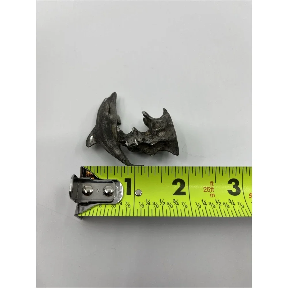 Pewter Dolphins Figurines Miniatures Sea Life Ocean Animals 2.5